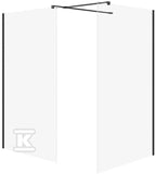 Zestaw b797 walk-in mille czarny 120x90x200 wir
