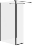 Zestaw b795 walk-in mille z ruchomą ścianką czarny 120x50x200 wir