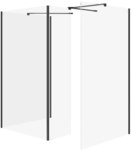 Zestaw b805 walk-in mille z ruchomą ścianką czarny 100x90x30x200 wir