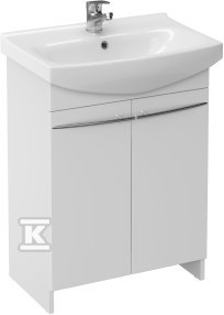 Zestaw meblowy 496 arsena 60 biała ( szafka z umywalką, do samodzielnego montażu )