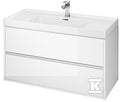 Zestaw meblowy B106 Crea 100 biały (szafka+umywalka)