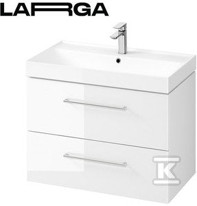 Set B660 Larga 80 biały (szafka FSC MI x SGSCH-COC-007574 + umywalka)VIRT
