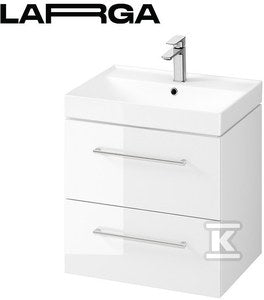 Set B661 Larga 60 biały (szafka FSC MI x SGSCH-COC-007574 + umywalka)VIRT