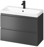 Zestaw meblowy B814 moduo slim 60 antracyt ( szafka z umywalką, do samodzielnego montażu )