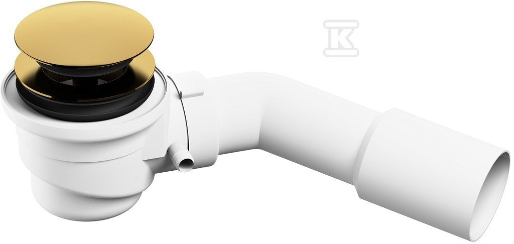 Syfon wannowy klik-klak złoty
