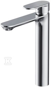 Bateria umywalkowa sztorcowa wysoka Crea 1 uchwyt chrom