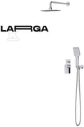 Set B342 zestaw podtynkowy Larga z baterią wannowo-natryskową chrom