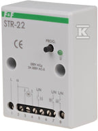 Sterownik rolet STR-22 jednoprzyciskowy, Un=24V AC, 8A, montaż natynkowy lub w kasecie rolety