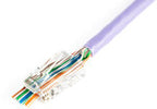 Wtyk RJ45 (8P8C) przelotowy, kat.6, nieekranowany, AWG 26-24, opakowanie 100 szt.