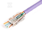 Wtyk RJ45 (8P8C) przelotowy, kat.6, nieekranowany, AWG 26-24, opakowanie 100 szt.
