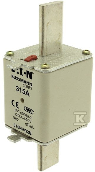 Wkładka bezpiecznikowa, LV, 315 A, AC 500 V, NH2, gL/gG, IEC, podwójny wskaźnik