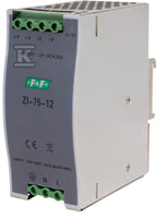 Zasialacz impulsowy przemysłowy nap. wej. 90÷264v ac/120÷370v dc, p=75w nap. wyj. 12v dc ZI-75-12V