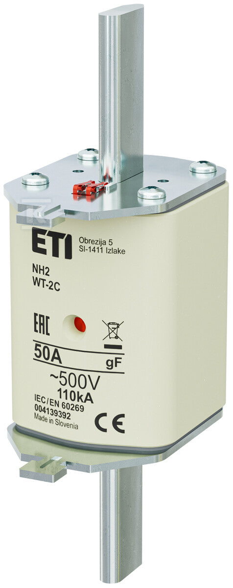 Wkładka topikowa szybka NH2/WT-2C GF 50A/500V