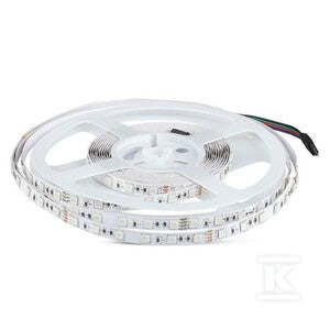 Taśma LED V-TAC SMD5050 600LED 24V IP20 10mb 7W/m VT-5050 60-IP20-7 RGB