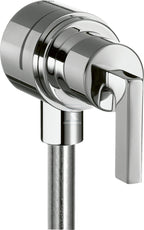 Zawór odcinający Hansgrohe Axor Citterio Fixfit Stop, montaż ścienny, z uchwytem jednoramiennym chrom 39882000