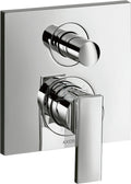 Bateria wannowa Hansgrohe Axor Citterio jednouchwytowa, montaż podtynkowy ze zintegrowanym systemem zabezpieczającym element zewnętrzny do podłączenia z wylewką Exafil-chrom 39457000