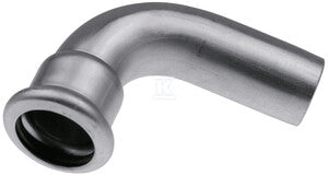 Kolano nyplowe 90° 1.4301 Inox - 76.1