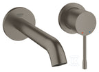 Bateria umywalkowa Grohe Essence 2-otworowa jednouchwytowa rozmiar M, brushed hard graphite, ogranicznik przepływu 5,7 l/min., regulowany perlator, wylewka 183 mm
