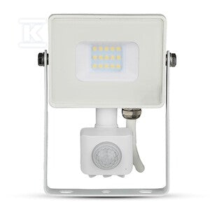 Naświetlacz LED V-TAC 10W SAMSUNG CHIP czujnik ruchu funkcja cut-OFF biały VT-10-S-W 4000K 800lm 5 lat gwarancji