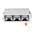 Oprawa V-TAC downlight SAMSUNG CHIP 12W UGR19 CRI90+12st VT-2-12 5700K 960lm 5 lat gwarancji