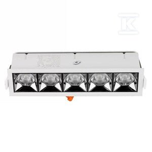 Oprawa V-TAC downlight SAMSUNG CHIP 20W UGR19 CRI90+12st VT-2-21 2700K 1600lm 5 lat gwarancji