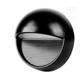 Oprawa ścienna elewacyjna 3W LED V-TAC czarna okrągła 230V IP65 VT-1182-B 4000K 210lm