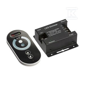 Sterownik ściemniacz taśm LED jednokolorowy z pilotem dotykowym V-TAC 18A 12V/216W 24V/432W VT-5115