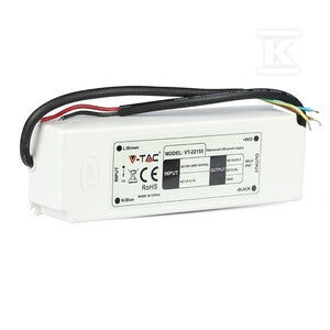Zasilacz LED V-TAC 150W 12V 12.5A IP67 hermetyczny filtr EMI VT-22155 5 lat gwarancji