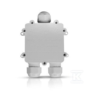 Puszka złączka mufa hermetyczna 4x5Pin biała trójnik 0.5-2,5mm2 średnica przewodu 8-12mm IP68 V-TAC VT-870