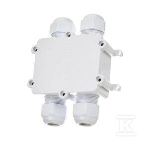 Puszka złączka mufa hermetyczna 4x4Pin biała 0.5-4mm2 średnica przewodu 8-12mm IP68 V-TAC VT-871