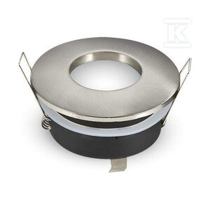 Oczko V-TAC aluminiowe odlew szczelne z szybą IP54 GU10 okrągłe fi84 satyna VT-787RD-SN