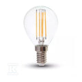 Żarówka LED V-TAC 6W filament E14 kulka P45 VT-2486 4000K 800lm