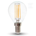 Żarówka LED V-TAC 4W filament E14 P45 kulka VT-1996 4000K 400lm