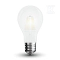 Żarówka LED V-TAC 6W A60 E27 filament mrożona VT-1935C 2700K 660lm