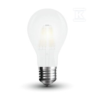 Żarówka LED V-TAC 6W A60 E27 filament mrożona VT-1935C 2700K 660lm