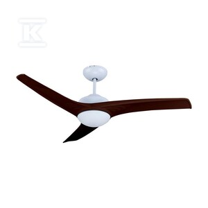 Wentylator sufitowy V-TAC 132cm brąz 15W LED CCT pilot VT-6055-3