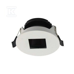 Oczko V-TAC GU10 okrągłe z kwadratem białe+czarne VT-883 3 lata gwarancji
