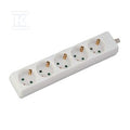 Przedłużacz 5 gniazd V-TAC (3G 1.5MM2 X 3M) biały VT-1105