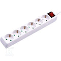 Przedłużacz 6 gniazd z włącznikiem V-TAC (3G 1.5MM2 X 5M) biały VT-1116