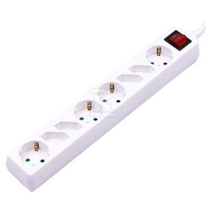 Przedłużacz 8 gniazd z przełącznikiem V-TAC 4+4 (3G 1.5MM2 X 1.5M ) biały VT-1118