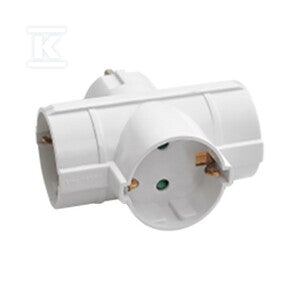 Rozgałęźnik 3x 3-stronny 10/16A 250V V-TAC biały VT-1008