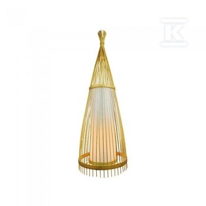 Drewniana lampa podłogowa V-TAC rattan E27 150cm VT-4150 5 lat gwarancji