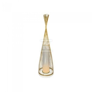 Drewniana lampa podłogowa V-TAC rattan E27 94cm VT-3100 5 lat gwarancji