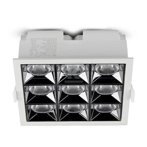 Oprawa V-TAC downlight SAMSUNG CHIP 36W UGR19 CRI90+36st VT-2-36-1 5700K 2880lm 5 lat gwarancji