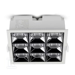 Oprawa V-TAC downlight SAMSUNG CHIP 36W UGR19 CRI90+36st VT-2-36-1 2700K 2880lm 5 lat gwarancji