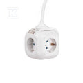 Przedłużacz kostka 4 gniazda 2 gniazda USB 1.55MM 1.4M V-TAC VT-1154-2