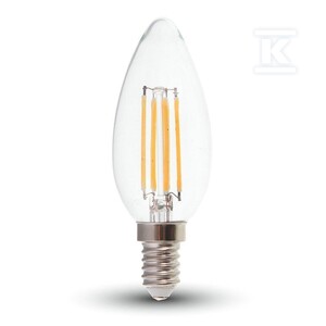Żarówka LED V-TAC V-TAC 6W filament E14 świeczka VT-2127 6400K 600lm