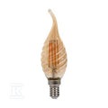 Żarówka LED V-TAC 4W filament E14 świeczka bursztyn płomyk twist VT-1947 2200K 350lm