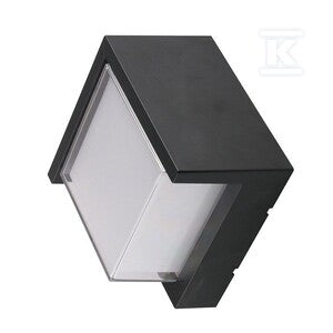 Oprawa ścienna V-TAC 12W LED IP65 czarny kwadrat VT-827 3000K 1160lm