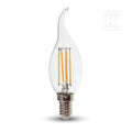 Żarówka LED V-TAC 4W filament E14 świeczka płomyk VT-1997 4000K 400lm